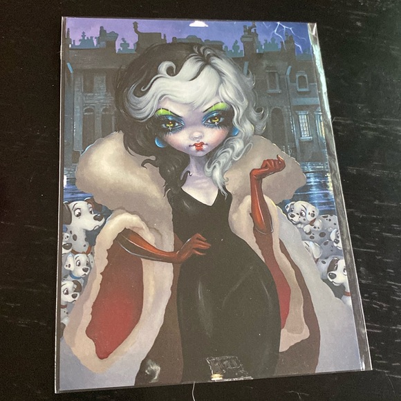 Disney Other - Disney Parks WonderGround print “Cruella” 5x7 Postcard (101 Dalmatians)